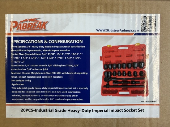 (3) New PA Break Heavy Duty Socket Set