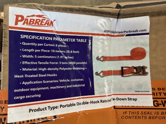 (10) Packs New Ratchet Tie Down Straps