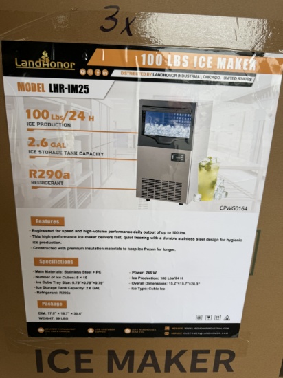 (3X) Landhonor Ice Maker Machines
