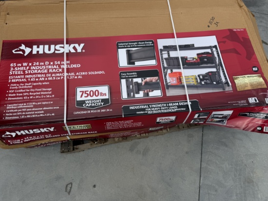 (3X) New Husky 3 Shelf Industrial Storage Rack
