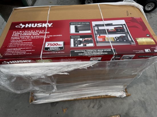 (4X) New Husky 3 Shelf Industrial Storage Rack