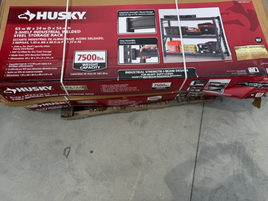 (4X) New Husky 3 Shelf Industrial Storage Rack