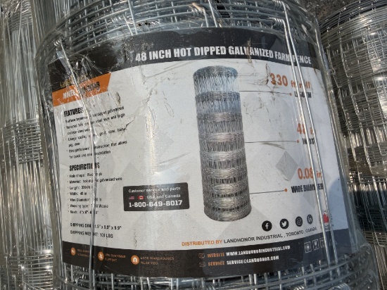 (5) Rolls 48" Farm Fence