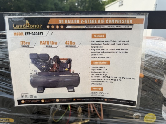 New Landhonor 40 Gal 2 Stage Air Compressor