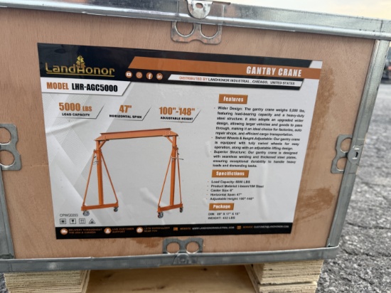 New Landhonor 5000 IB Capacity Gantry Crane