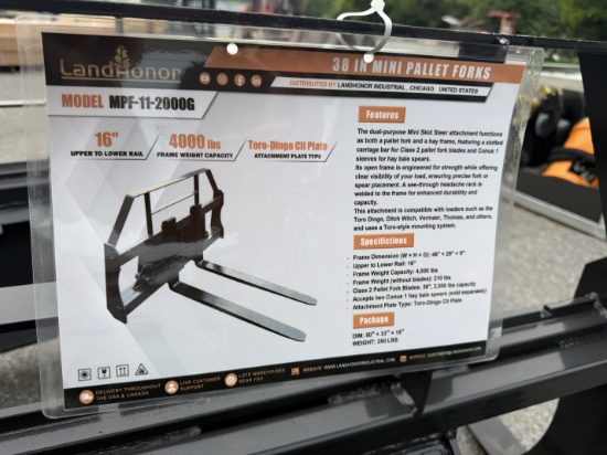 New Landhonor Mini Quick Attach Pallet Forks