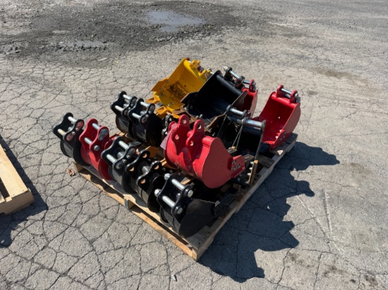 (17) PCS New Mini Excavator Buckets