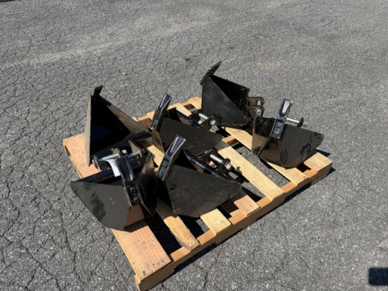 Skid Lot Of (6) New Single Tooth Mini Bucket