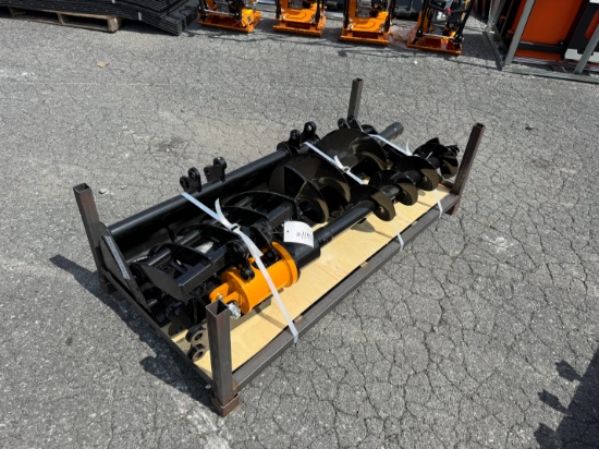 New Skid Lot Of GIYI Mini Excavator Attachments