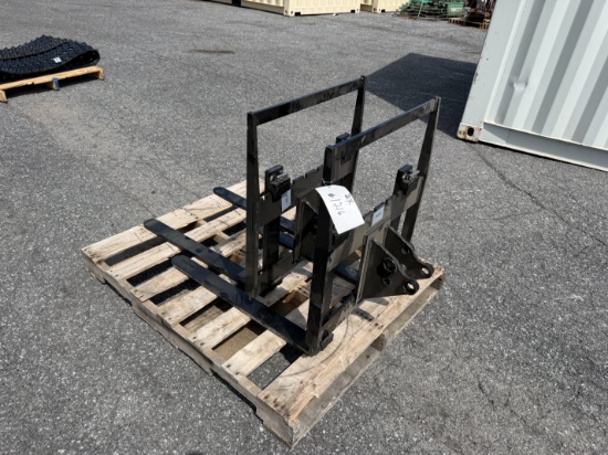 (2X) New Mini Excavator Attach Pallet Forks