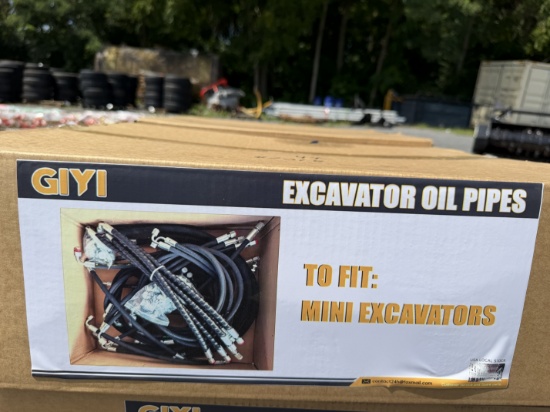 (4) Packs New GIYI Mini Excavator Oil Pipes