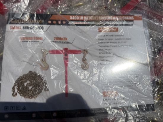 New Landhonor Lot Of Ratchet Binders & Chains