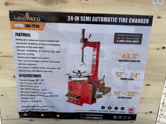 New Landhero Semi Automatic Tire Changer