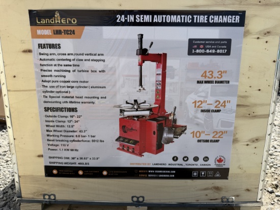 New Landhero Semi Automatic Tire Changer