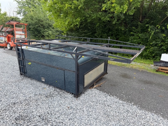 Used ARE 8' 5" Truck Cap W/ Ladder Rack
