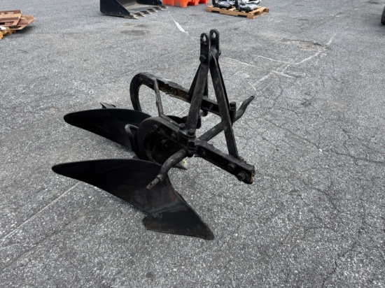 Used 3 Pt Hitch 2 Row Plow Attachment