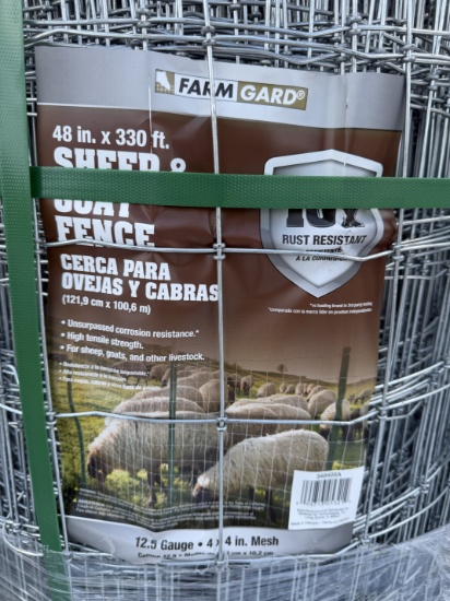 (6X) New 48"X300' Field Fence Rolls