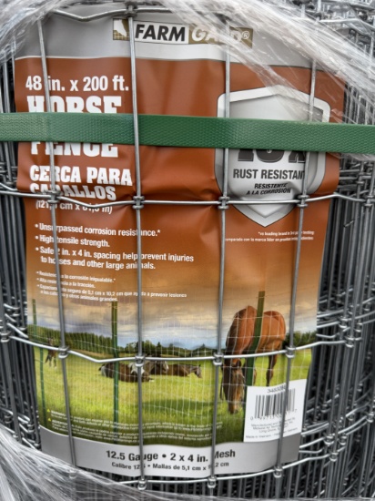 (4X) New 48"X200' Field Fence Rolls