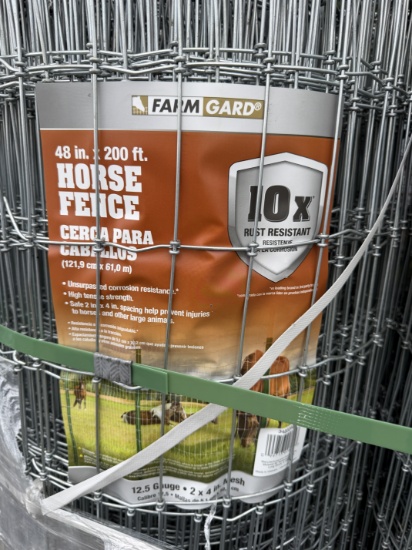(4X) New 48"X200' Field Fence Rolls