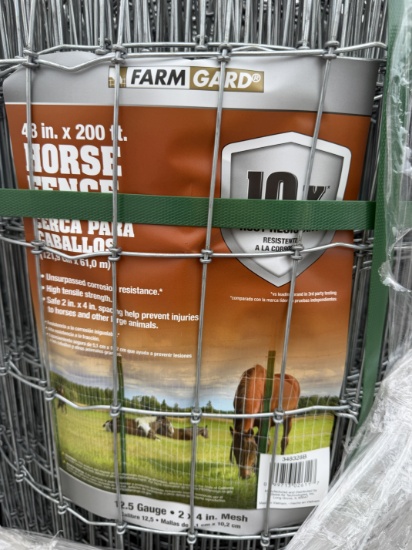 (4X) New 48"X200' Field Fence Rolls
