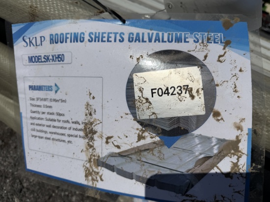 Skid Lot Of SKLP New 8' Roofing Metal