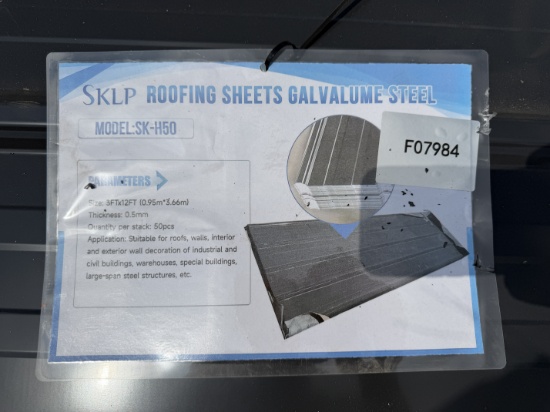 New Skid Lot Of 12' Metal Roofing