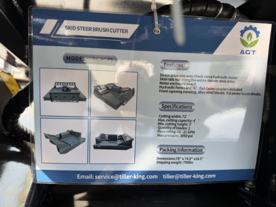(5x) New AGT 72" Quick Attach Brush Cutter