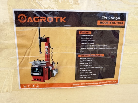 New AGT ATK-TC24 Tire Changer