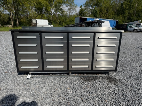 New Chery 7' Stainless Steel Work Bench