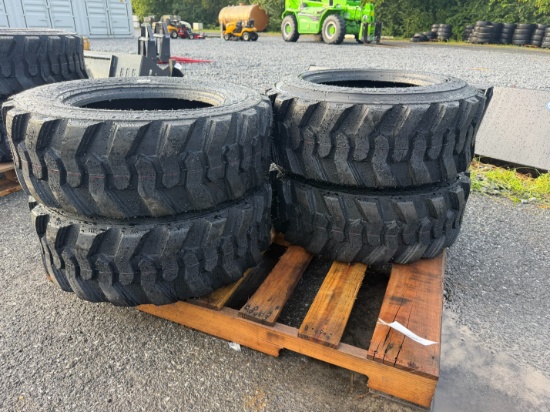 New Set of (4) 10-16.5 Skid Loader Tires