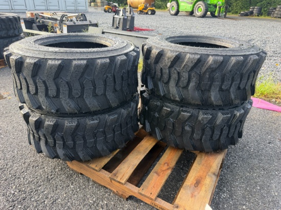 New Set of (4) 12-16.5 Skid Loader Tires