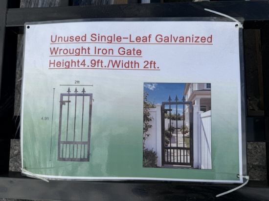 New Wrought Iron Gate & Fence Lot