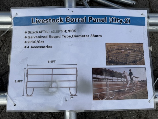 (2) New Livestock Corral Panels