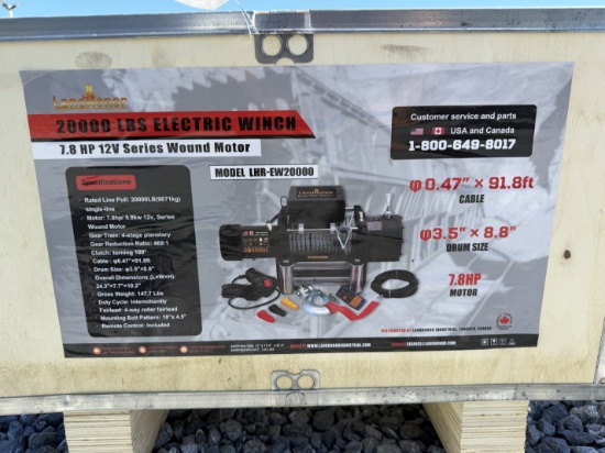 New Landhonor 20,000 IB Capacity Electric Winch