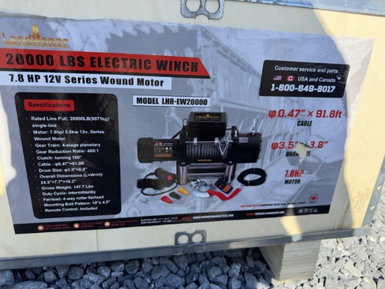 New Landhonor 20,000 IB Capacity Electric Winch