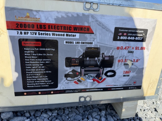 New Landhonor 20,000 IB Capacity Electric Winch