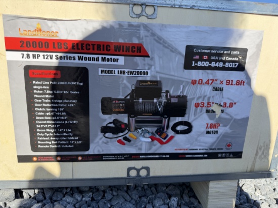 New Landhonor 20,000 IB Capacity Electric Winch