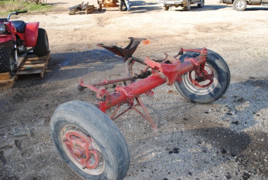 IH wide front, factory original, very tight, with wheels & hubs, complete