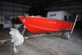 Sylvan 16' boat with 50 hp Mercury motor with power trim & tilt, roller trailer, permanent license,