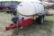 1,000 Gallon water tank on wheels with gas engine, 5.5hp water pump
