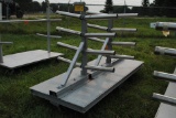 5-tier iron rack, adjustable, on wheels, holds 2-ton of supplies, 94