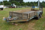16' trailer, tandem axle, removable sides, fold-down ramps, 8.75-16.5LT tires, titled as 1974 but co