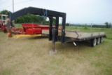 Homemade gooseneck trailer, 15' + 2' beaver tail, 96