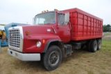 Ford 9000 grain truck with 871 Detroit diesel engine, new batteries, with hoist