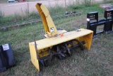 John Deere 5' front mount snowblower, 2-stage, single auger, came off JD 750