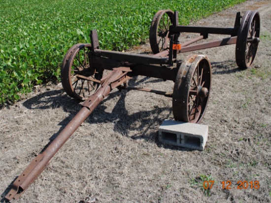 IH steel wheel wagon running gear;