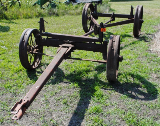 IH steel wheel wagon running gear;