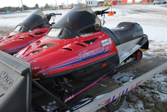 1995 Ski-doo Bombardier Formula S snowmobile, 2,084 miles, with cover, runs