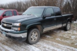 2006 Chevy 1500, gas, extended cab, 4x4, gas, 5.3, shortbox, check engine light is on, 225,097 miles