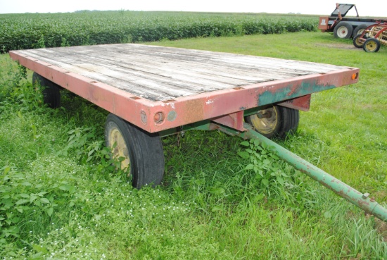 10-Ton Dowden running gear with 8’x16’ truck box flatbed;